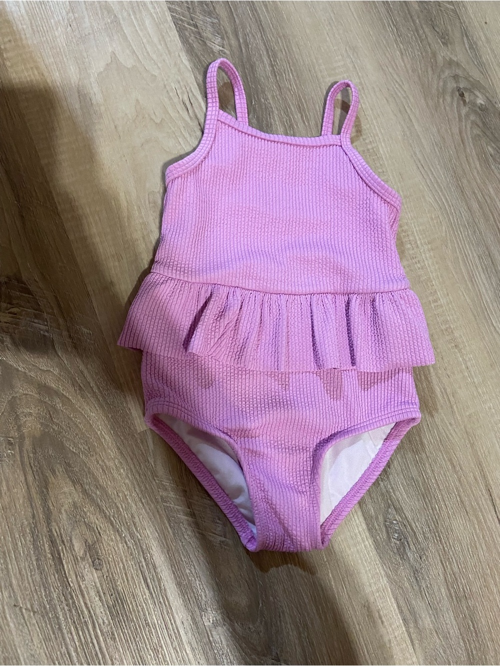 Carter's Pink Ruffled One-Piece Swimsuit